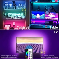 Led Strip Lights, Maylit Tv Led Backlight 14.3Ft For 65-75In Tv Bluetooth Control Sync To Music, Usb Bias Lighting Tv Led Lights Kit With Remote - Rgb 5050 Leds Color Lights For Room Bedroom Decor