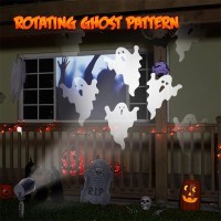 Peiduo Halloween Projector Lights Rotating Ghost Projector Halloween Waterproof Outdoor Halloween Projector Landscape Yard