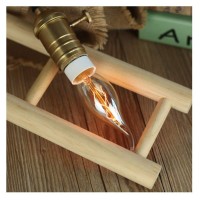 6 Pack 40W E12 C35 Dimmable Edison Candelabra Bulbs, 2200K Amber Warm Vintage Incandescent Light Bulbs Bent Tip Decorative Lighting For Bar Restaurant Cafe Home Kitchen, 110V