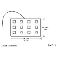 Upgrade Add more light output and a modern appearance to your vehicle with the SMD12 LED Board With the included adapters the SMD12 is a direct replacement for any 74 194 BA9S or festoonsize incandescent bulb Populated with 12 SMD chips arranged in a 4x3 