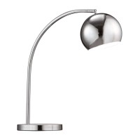 Homeroots Decor 17-Inch X 7.9-Inch X 22-Inch Chrome Table Lamp