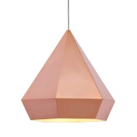 This light is a hanging toast to geometric elegance The Ceiling Lamp is a lovely pendant with sharp angles and soft warmth Comes in chrome rose or gold Bulbs not included Bulbs sold separately Max Watt 60 W Size E26 Type A19 UL approved and listed