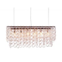 Like bubbles in a sunny stream the Jet Stream Ceiling Lamp is warm and refreshing Glass loops cascade from a chrome base cast a sweet glow throughout any room Bulbs not included Bulb sold separately Max Watt 40 W Size E12 Type B35 UL approved and listed