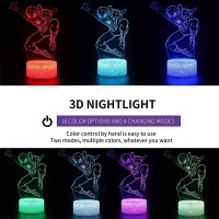 Night Light For Boys And Girls Xxmanx 3D Nightlight Bedside Lamp 7 Colors Changing Touch Remote Control Boys Toys Christmas G