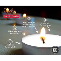 Hyoola Tea Lights Candles 250 Bulk Candles Pack Tea Candles Unscented European Made Tealight Candles