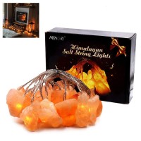 Mingri Himalayan Salt Lamp Salt Rock Night Light Usb Fairy Hanging String Lights For Bedroom Crystal Stones Natural Pink Salt La