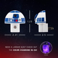 Star Wars Mini R2-D2 Led Night Light, Collectors Edition, Plug-In, Dusk To Dawn Sensor, Disney, Ideal For Bedroom, Bathroom, Nursery, 44605