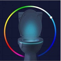 I-Pure Items 16-Color Toilet Night Light - Motion Activated Detection Bathroom Bowl Lights - Funny Birthday Gifts Idea For Dad, Mom, Men, Women & Kids - Christmas Stocking Stuffers - Cool Gadget