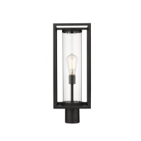 Z-Lite 1 Light Outdoor Post Mount Fixture 584Phmr-Bk, Black