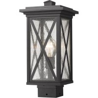 Z-Lite 1 Light Outdoor Post Mount Fixture 583Phms-Bk