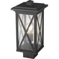 Z-Lite 1 Light Outdoor Post Mount Fixture 583Phms-Bk