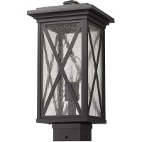 Z-Lite 1 Light Outdoor Post Mount Fixture 583Phms-Bk