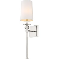 Z-Lite 1 Light Wall Sconce 805-1S-Pn, Nickel