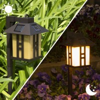 Solpex Solar Garden Lights, Garden Lights Solar Powered, Waterproof Solar Yard Lights For Lawn, Patio, Yard, Pathway, Walkway And Driveway(2 Pack, Warm White)