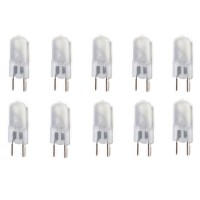 G8 Frosted Halogen Bulbs 20W G8 20 Watt 120V Halogen Light Bulbs T4 Jcd Type 120V Bi-Pin Base G8 Lamp For Under Cabinet Puck Lighting, Frosted Glass Lens,Warm White,2700K,10 Pack