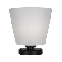 Luna Accent Table Lamp Shown In Matte Black Finish With 10