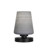 Luna Accent Table Lamp Shown In Matte Black Finish With 6