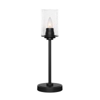 Luna Accent Table Lamp Shown In Matte Black Finish With 4