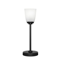 Luna Accent Table Lamp Shown In Matte Black Finish With 4.5