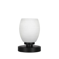 Luna Accent Table Lamp Shown In Matte Black Finish With 5