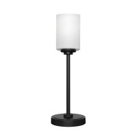 Luna Accent Table Lamp Shown In Matte Black Finish With 4