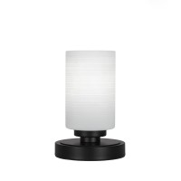 Luna Accent Table Lamp Shown In Matte Black Finish With 4