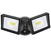 Dewenwils 5400Lm Dusk To Dawn Led Security Light Outdoor, 62W Super Bright Flood Light With Photocell, 5000K Daylight, Ip65 Waterproof 2 Adjustable Heads Exterior Light For Garge, Backyard, Porch