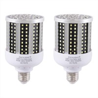 Zycylight Led Corn Light Bulb 40W (300W Equivalent) 6500K Cool Daylight White Led Garage Bulb For Indoor Warehouse Backyard E26/E27 Medium Base(2Pack)