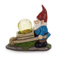 Vp Home Garden Gnomes For Outdoor Decoration - Solar Powered Garden Gnome Light - Durable Light Statue Decorations For Your Lawn, Yard, Patio Or Pathway - Ideal Christmas Gift Or Decor