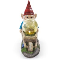 Vp Home Garden Gnomes For Outdoor Decoration - Solar Powered Garden Gnome Light - Durable Light Statue Decorations For Your Lawn, Yard, Patio Or Pathway - Ideal Christmas Gift Or Decor