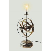 Aluminum Armillary Table Lamp