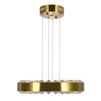 Led Chandelier With Brass Finish