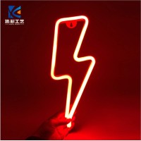 Ldgj Neon Light Siblue Neon Light Lightning Bolt Led Neon Sign Wall Light Battery And Usb Operated Neon Lights Red Lightning Neon Signs Light Up For The Home,Kids Room,Bar,Party,Christmas,Wedding