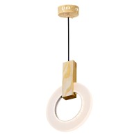 Led Mini Pendant With White Oak Finish