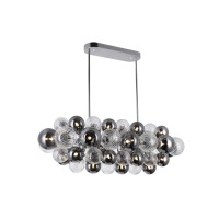 27 Light Island/Pool Table Chandelier With Chrome Finish