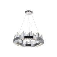 Led Chandelier With Polished Nickel Finish