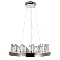 Led Chandelier With Polished Nickel Finish