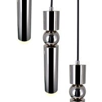 Led Pendant With Polished Nickel Finish