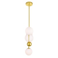 4 Light Pendant With Medallion Gold Finish