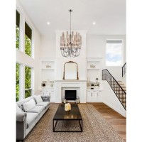 22 Light Chandelier With Polished Nickel Finish