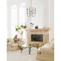 8 Light Chandelier With Polished Nickel Finish