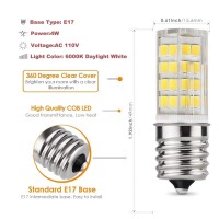 E17 Led Light Bulbs Microwave Appliance Light Bulb For Refrigerator Range Hood Over Stove Part 8206232A 1890433 8206232 Ap451265