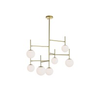 7 Light Chandelier With Medallion Gold Finish