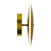 Led Sconce With Brass Finish