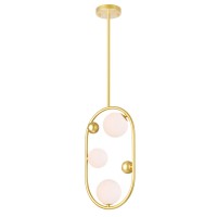 3 Light Mini Pendant With Medallion Gold Finish