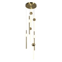 Led Pendant With Brass Finish