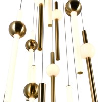 Led Pendant With Brass Finish