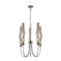 5 Light Chandelier With Polished Nickel Finish