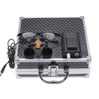 Bonew 3.5X Loupes Head Lamp With Filter Clip-On Type Carry Type + Aluminum Box Dy-004 (Black)