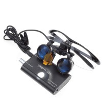 Bonew 3.5X Loupes Head Lamp With Filter Clip-On Type Carry Type + Aluminum Box Dy-004 (Black)